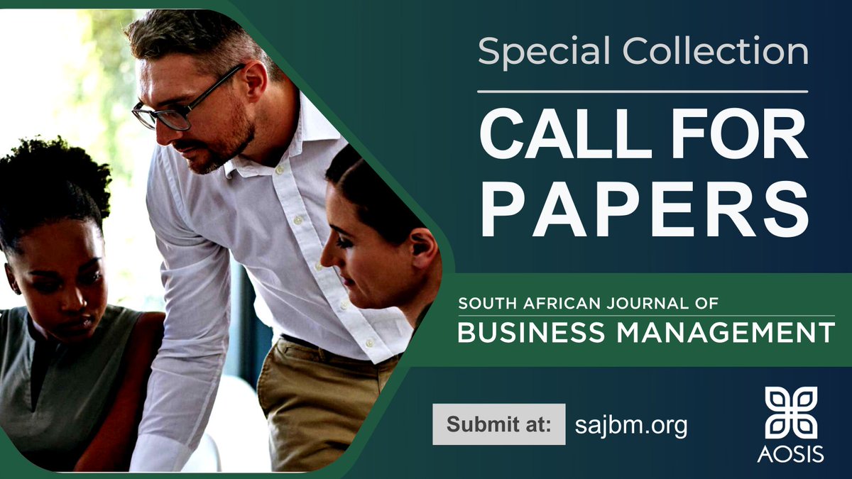 We invite authors to participate in the special collection to be published in <a href="/SAJBM_Journal/">South African Journal of Business Management</a>

Theme: Responsible leadership in emerging economies, especially in Africa

Submissions open 1 May 2023

For more info, make sure to visit bit.ly/3EvTDiV  

@USB_ED <a href="/_AOSIS/">AOSIS</a>