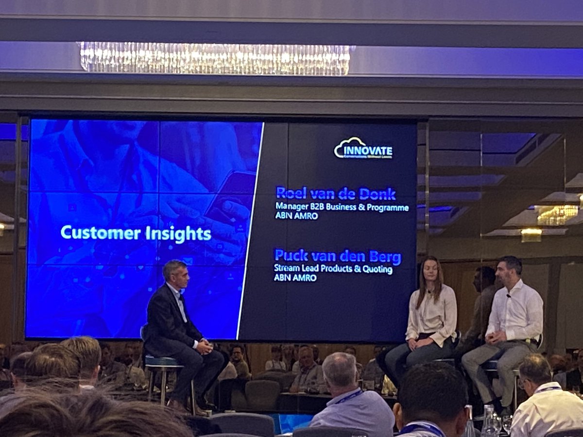 Roel and Puck representing <a href="/ABNAMRO/">ABN AMRO</a> with great insights… “Cloud First Strategy was an imperative”… “we needed to be able to communicate to customers as if they were our friends, on the channels they use” 👏🏻👏🏻 <a href="/CCMInnovators/">Smart Communications</a>