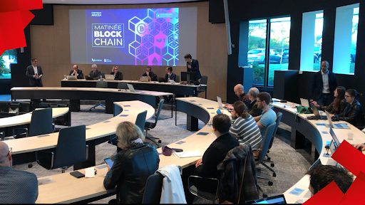 cmarkea's tweet photo. [Live🔴]📢Lancement de la matinée #blockchain par Marc Chereau et la #teampio. Un événement interne à destination des collaborateurs afin de (re)découvrir les limites et les possibilités de cette technologie et ses différents usages. @cmarkea @sayBressst https://t.co/Mi9zKjMzoT