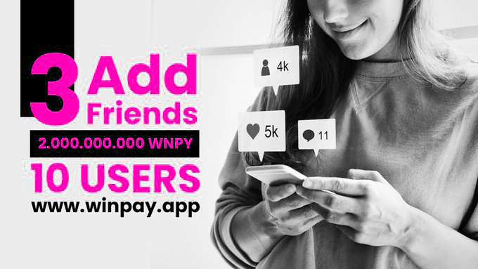winpayapp's tweet photo. ➡️2,000,000,000 WNPY PRIZE for 10 people!
👨🦱👨🦱👨🦱Tag 3 friends and enter the draw.
📅This giveaway is valid from October 12 to October 30.
https://t.co/nYz45SFLHf
#Airdrop #addfriends #Winpay https://t.co/CQNs9L4VE2