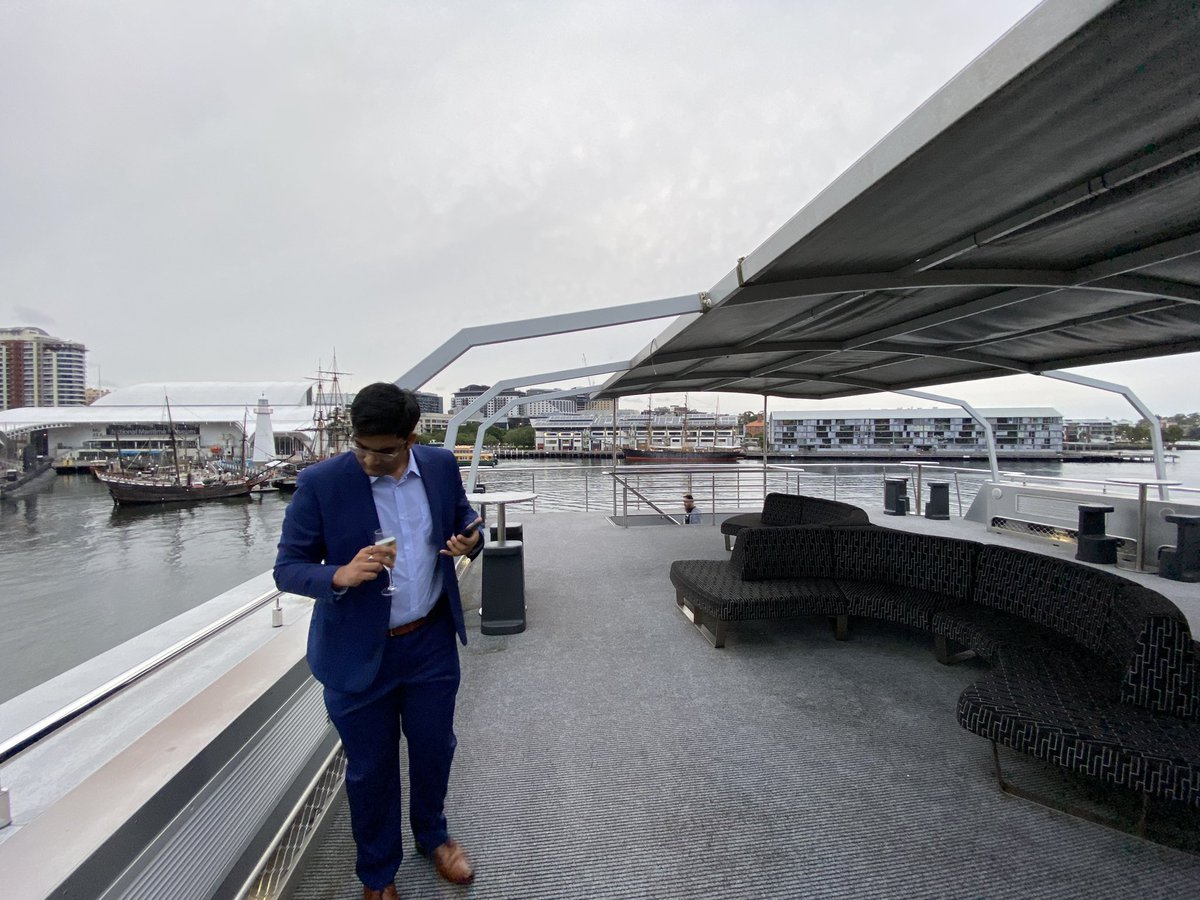 Just boarded the #ndcsydney boat cruise! <a href="/davidwengier/">davidwengier@aus.social</a> <a href="/TienMPhan/">Tien Phan 🚶</a> <a href="/vatsalyagoel/">Vatsalya Goel</a>