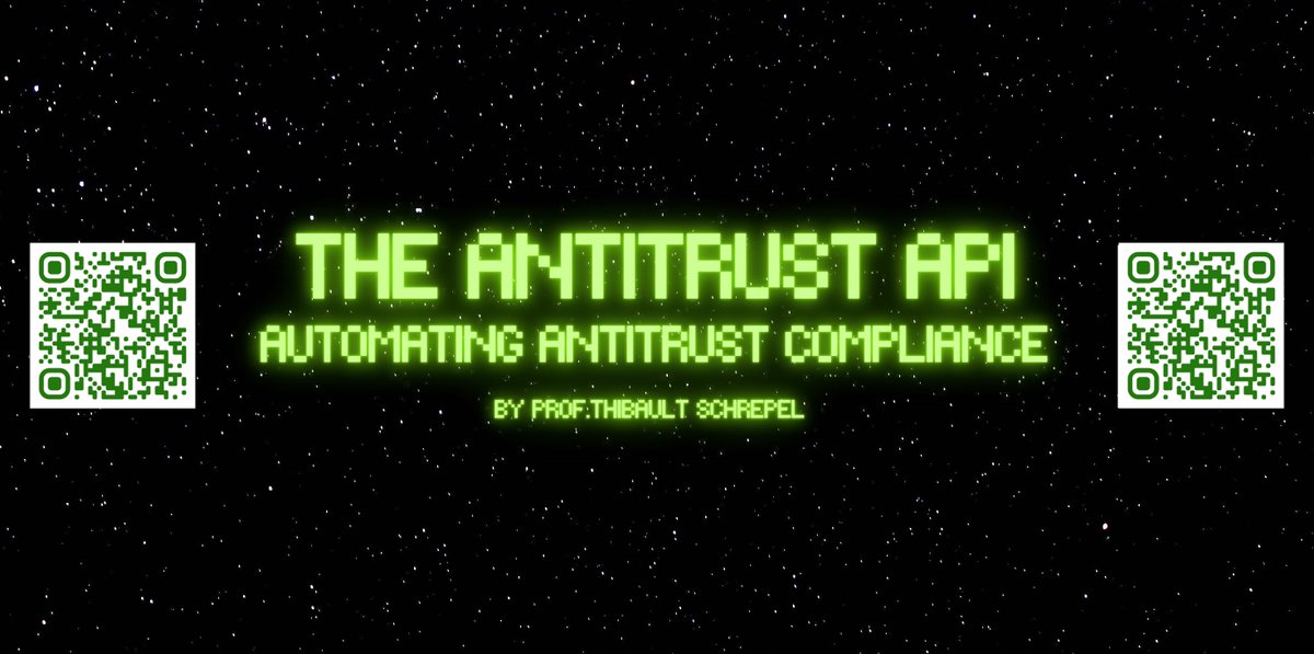 Thrilled to be sharing my latest <a href="/CodeXStanford/">CodeX Stanford</a> working paper, “The Making of An Antitrust API: Proof of Concept”. It gives free access to an API that automates the case law on abuses of dominance and explains how to design similar APIs (without code) papers.ssrn.com/sol3/papers.cf…