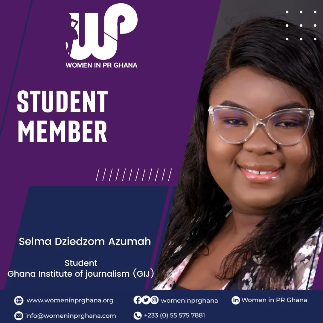 womeninprghana's tweet photo. Membership Spotlight! Get to know our Student members of Women in PR Ghana.
@ofosua_darko
@JQ_bebe
@Dziedzom_Selma
Visit our website at
https://t.co/eaSK07ZuaA
and go to our Membership Directory menu to see our members.
#womeninpr
#womeninprghana
#iamaprwoman https://t.co/6fo89iRw48