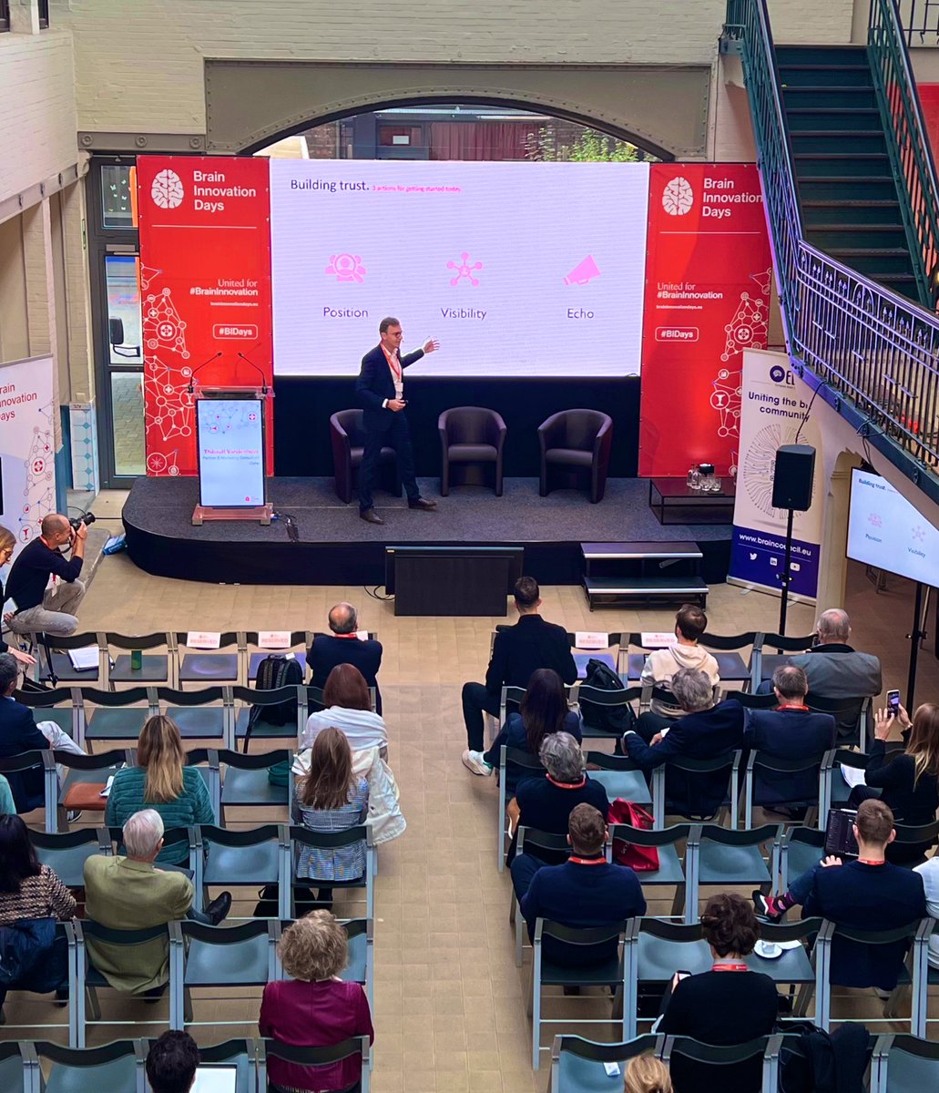 BrainDays's tweet photo. Day 2 of #BIDays has started! 🤩
Do you want to find the right message 
to bring your #brain #innovation to 
market? @Thibaultvdh from Ooho is currently giving a how-to session exactly on this — catch him in the breaks to learn more. https://t.co/d46U1XwMqA