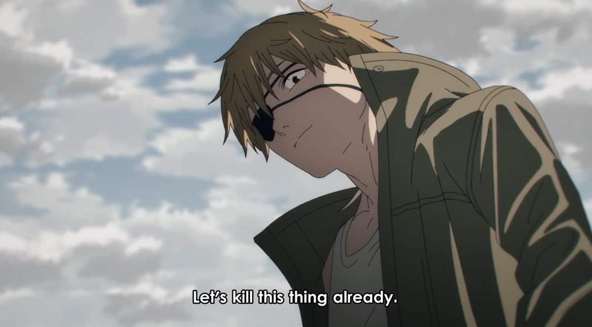 kkishan95's tweet photo. I haven't read the #manga yet, but  watching the first episode of #chainsawman gave me solid #JujutsuKaisen and #Parasyte vibes https://t.co/gcLWGm0oeq