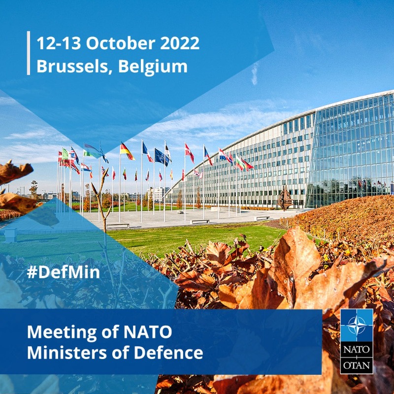 NATO's tweet photo. 🗓️ Today and tomorrow at #NATO HQ

Meeting of the NATO Ministers of Defence #DefMin

Follow @JensStoltenberg, @NATOpress and @NATO for the latest updates

ℹ️ Click for more information ⤵️