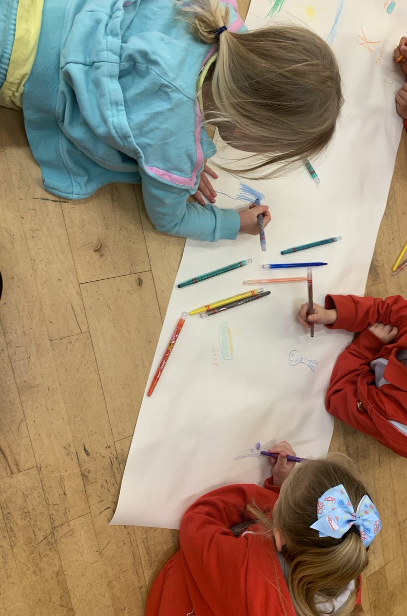 1stDunston's tweet photo. Rainbows have started their Skills Builder this week and worked hard to Set the Story Straight.  Inspired by Evie R who brought in her Drawing badge work, the Rainbows decided to draw their story ideas instead of writing them.  So much creativity and imagination! https://t.co/0pTkTwIcHa