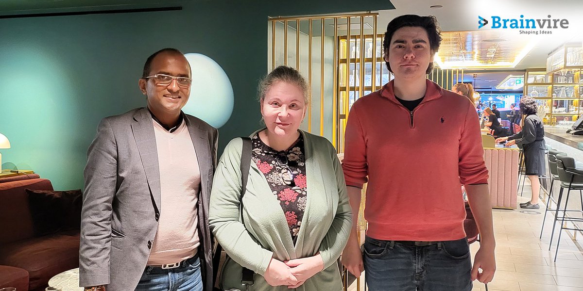 Brainvire's tweet photo. Our CEO, Chintan Shah, was pleased to meet Dr. Katariina Cheour and Daniel Luhtanen of Aris4autism, where they had an insightful strategic discussion.
#Brainvire #strategicdiscussion #insightful #digitaltransformation https://t.co/aYbbswT9a6