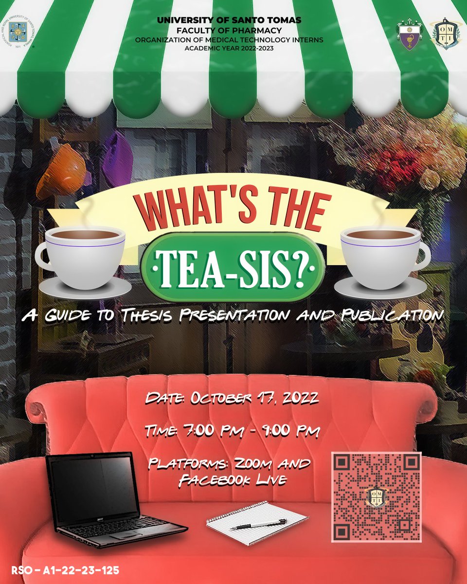 OfficialOMTI's tweet photo. Psst! May chika ako mare! Are you eager to hear some hot tea, sis!? 🍵
The OMTI proudly presents: WHAT’S THE TEA-SIS: A Guide to Thesis Presentation and Publication!
#BlastOffOMTI🚀
#BeyondTheCosmos🪐
#nowaybutup
Design by: Tala Mateo
Caption by: Vincent Ong https://t.co/bZDB5gAXaX