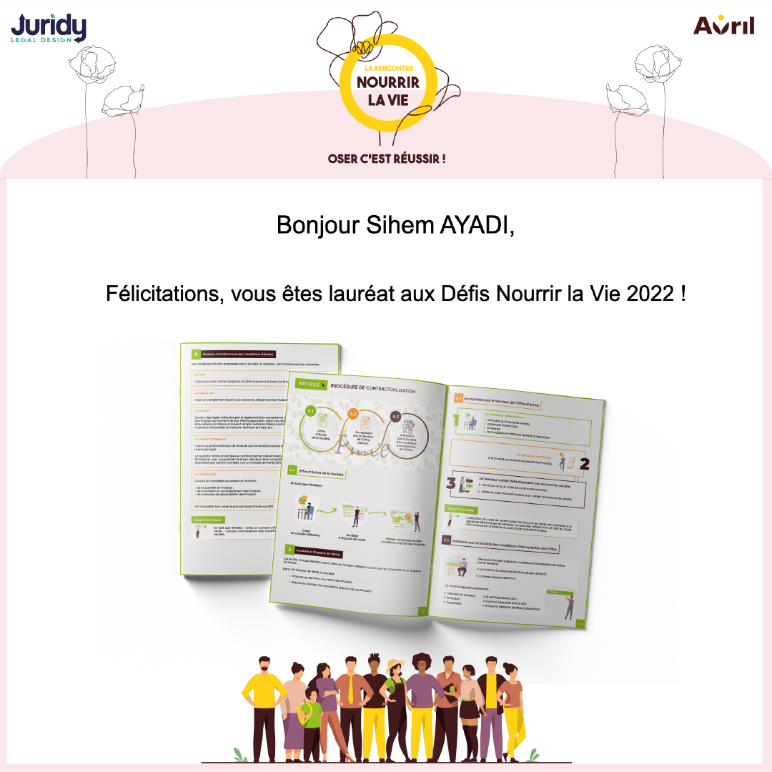 JuridyLegal's tweet photo. ❤ 🚀 #Juridy #lauréat
Je suis honorée et enthousiaste de voir des projets d'innovation de direction juridique que nous accompagnons avec le #legaldesign récompensés au sein de leur entreprise. https://t.co/3mi7V95oiW