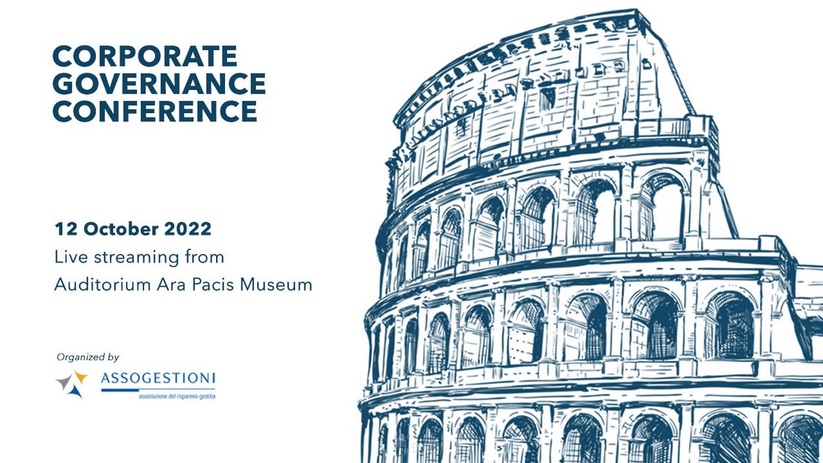 Assogestioni's tweet photo. Live now! Corporate Governance Conference Assogestioni. Segui la diretta su FR|Vision⤵️
https://t.co/IEVlnpPSJe https://t.co/HQy6DKqvDn