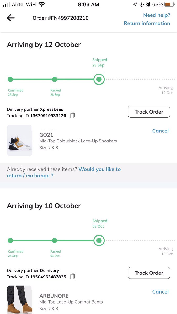 MdMoinMatteRzZ's tweet photo. @AJIOLife I’m waiting for your response I still didn’t receive my one more order you can check it dates are moving forward but not receiving parcel what waste service your giving to public 👏🏼👏🏼#onlineshopping #india #ajiolove https://t.co/DPDpKBdowA