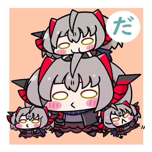 アークナイツ「だぶち と ちびだぶち#アークナイツ #明日方舟 #Arknights 」|Caのイラスト