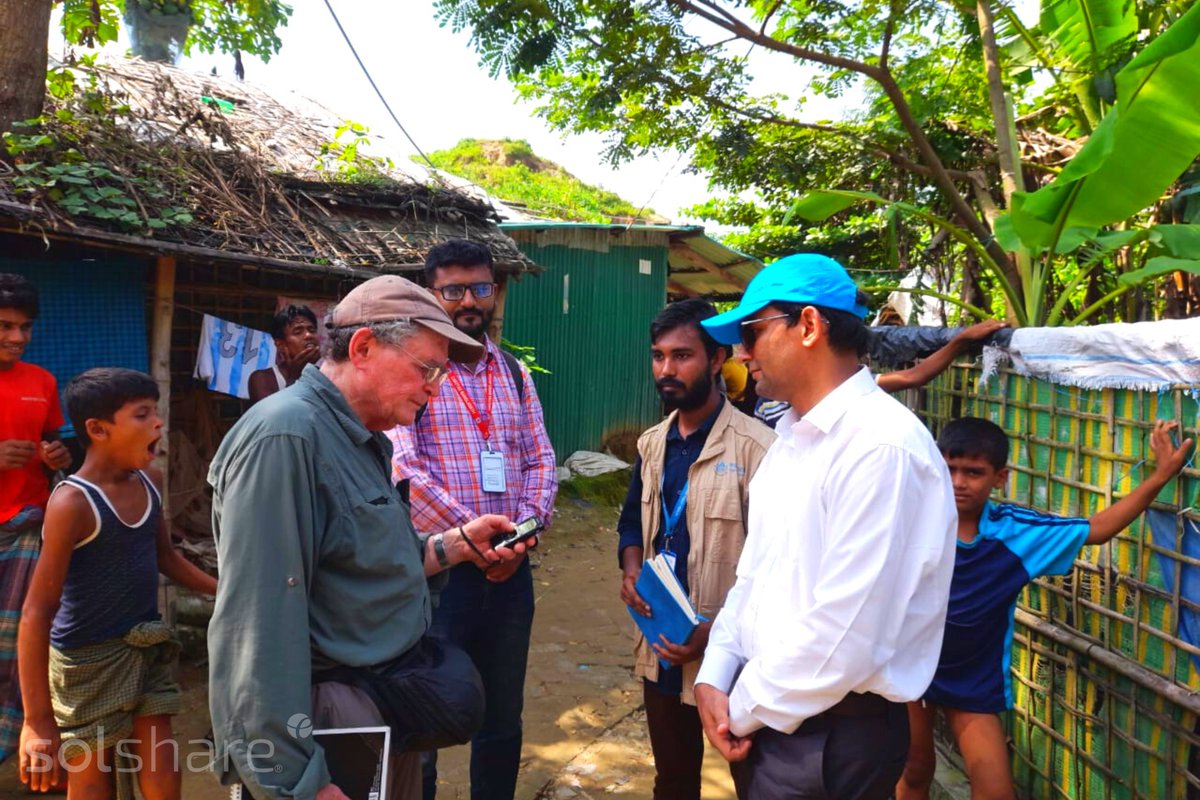 MESOL_share's tweet photo. After his visit to SOLshare, Alan Weisman’s research took him to the @Refugees UNHCR #RohingyaRefugeeCamps, where he visited SOLshare’s grids.
Check out some of the photos from his visit below!
#FieldShots #AlanWeisman https://t.co/G29vivq0RG