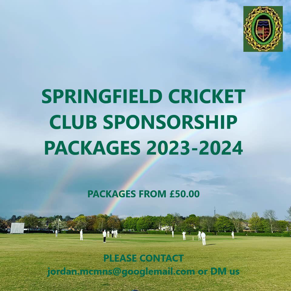 To find out more please contact Jordan on the email below or DM us. Packages range from £50.00 to our premium package of £2500. #sponsorship #sponsor #cricket #essex #cricket