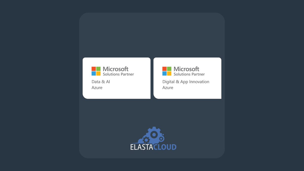 elastacloud's tweet photo. We’re delighted to announce @elastacloud is a recognised #Azure Solutions Partners in Data & AI, and Digital & App Innovation #MicrosoftCloudPartner https://t.co/bRxj1uFPe1