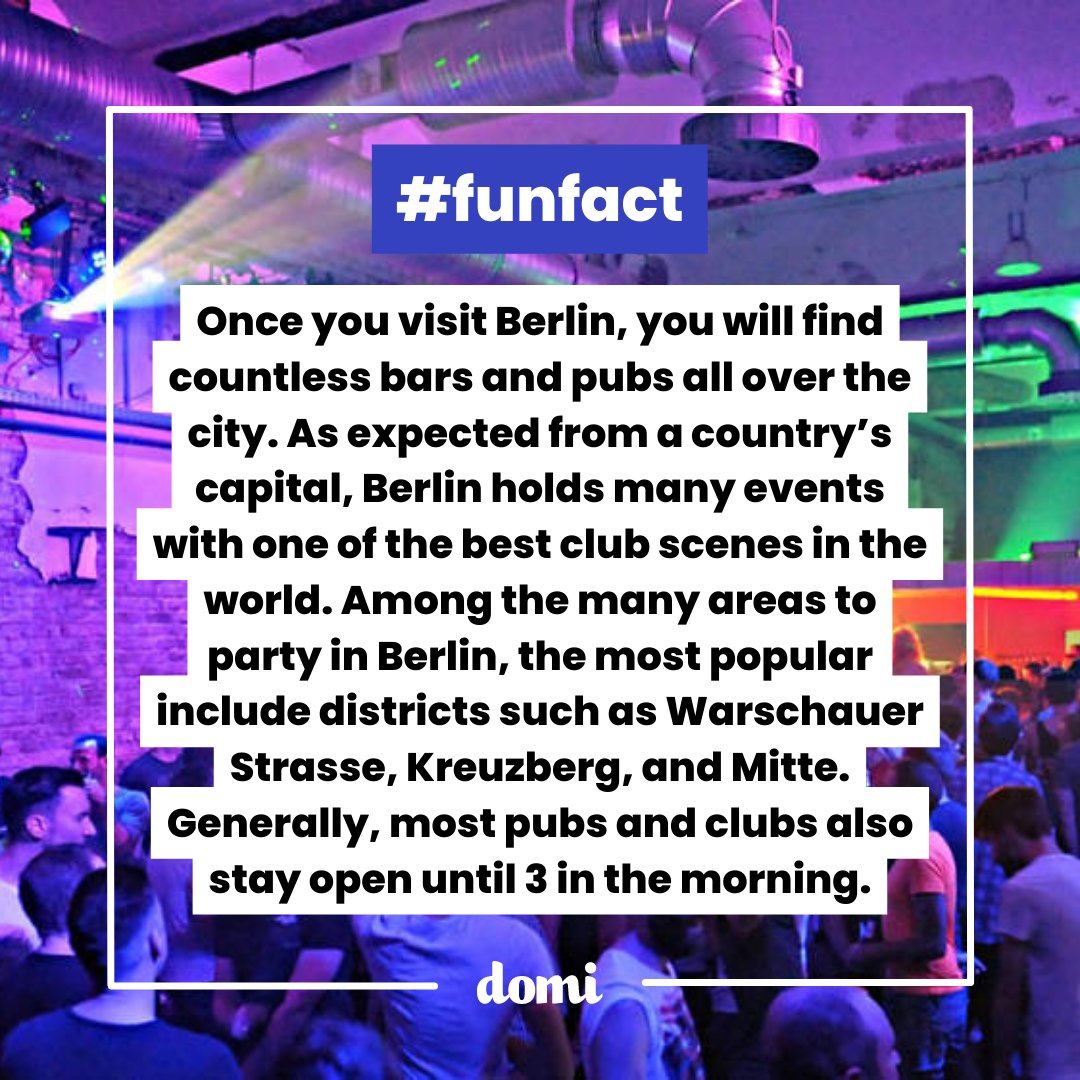 #FunFact Berlin nightlife has a worldwide reputation.  🌃🪩

-
#WordOfTheDay #Apartment #Building #rental #property #investment #realstate