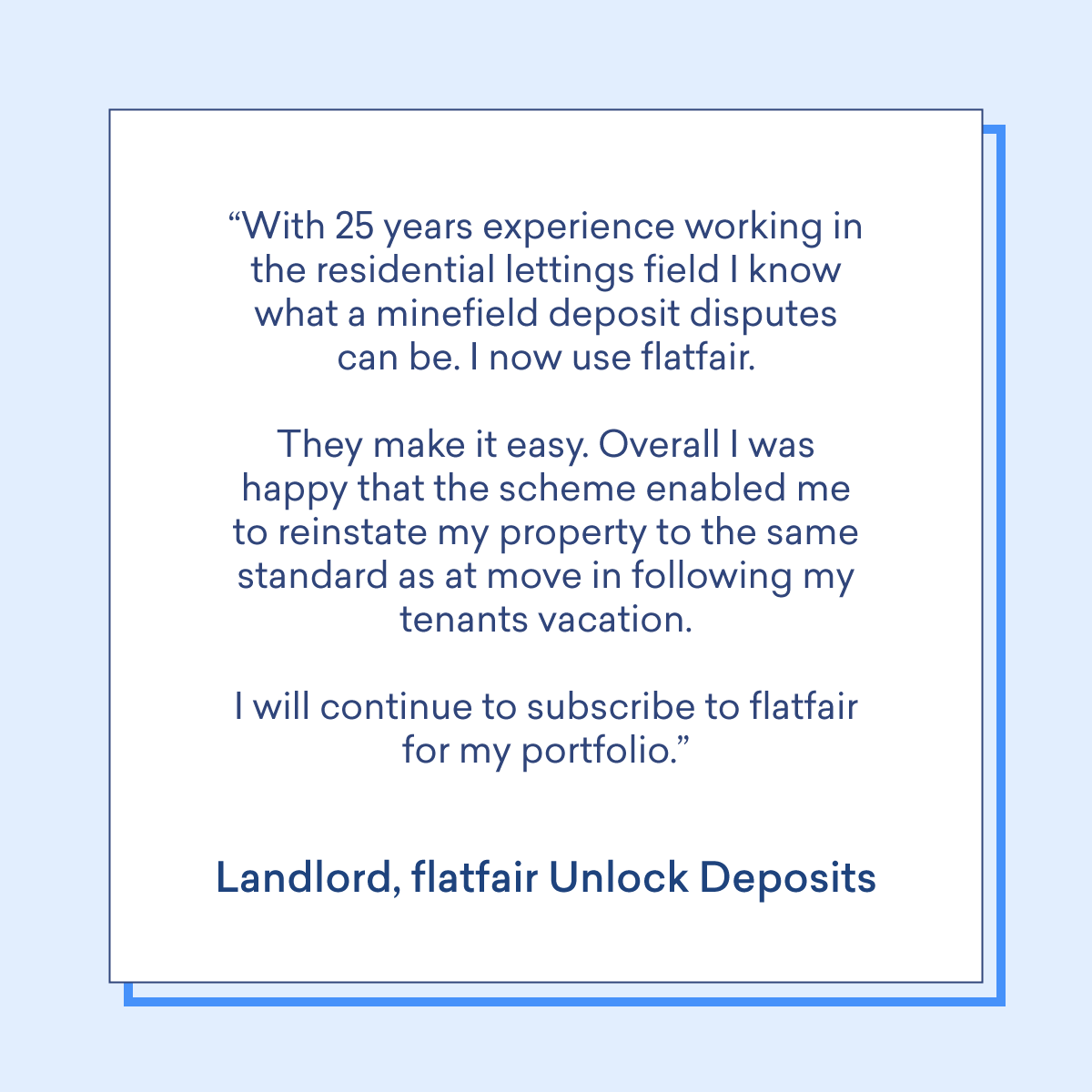 getflatfair's tweet image. flatfair’s market-leading protection and smooth end of tenancy left this landlord  jumping for joy. 

Find out more benefits to using flatfair and read other landlord success stories: ow.ly/9cwl50L7LQb

#fastandfair #endoftenancy #happylandlord #getflatfair #nodeposit