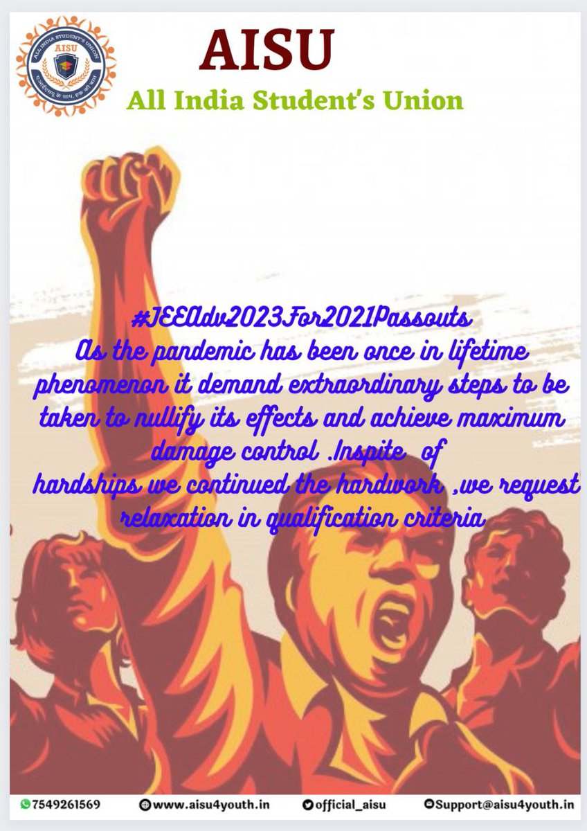 AabidAh22384267's tweet photo. #JEEAdv2023For2021Passouts
@EduMinOfIndia @iitbombay @IITGuwahati @ndtv @PMOIndia https://t.co/QIYd0GOxJ2