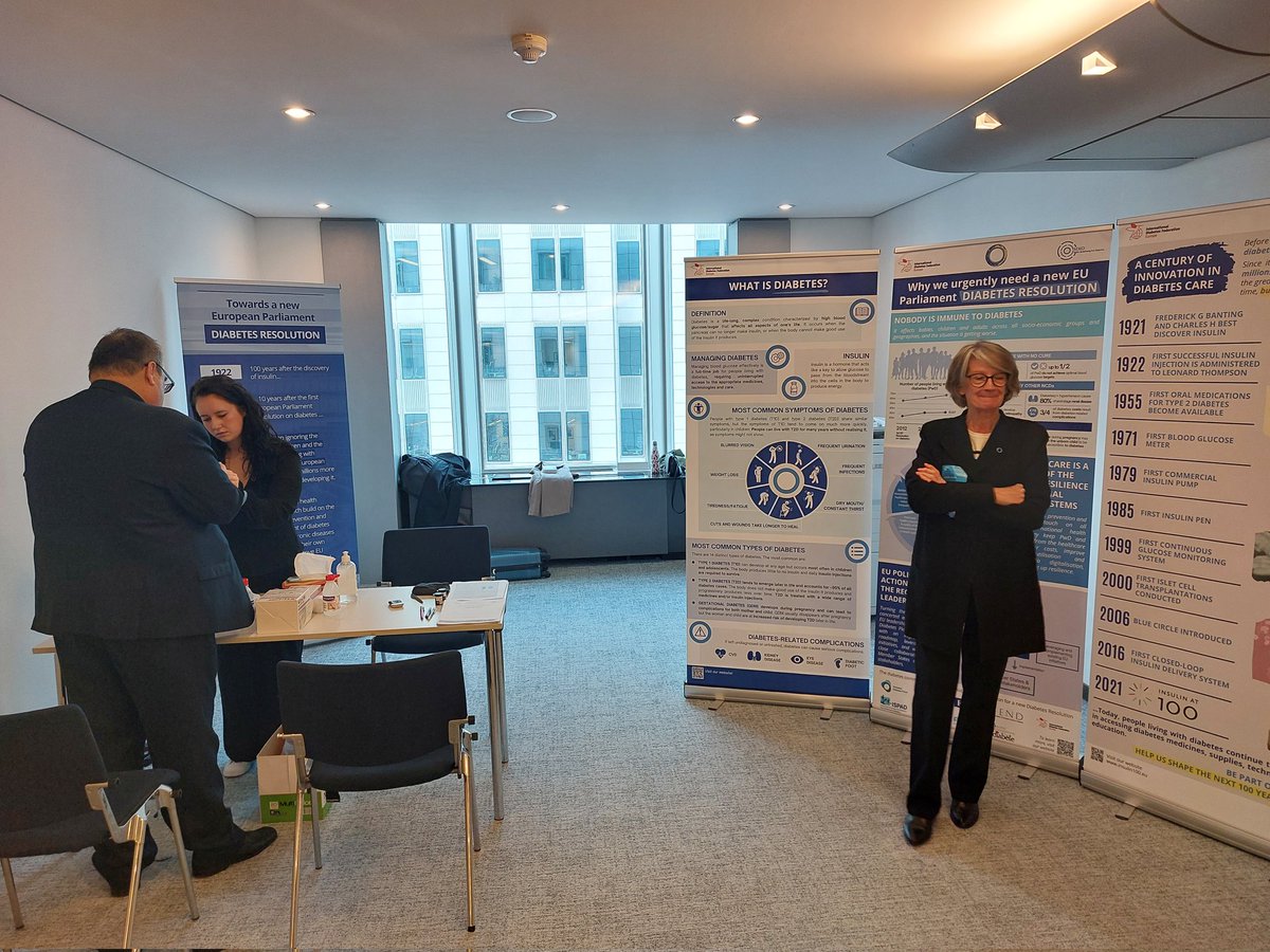 🩸Come test your blood glucose between 9.30 and 15.30 outside the venue of our EU Parliament Lunch Debate "Towards a new #Diabetes Resolution" (Room ASP 3H1).  

🔎Information about diabetes symptoms and the risks of developing T2D will also be provided by our staff.

<a href="/MEPsDiab/">MEPs Mobilising for Diabetes</a>