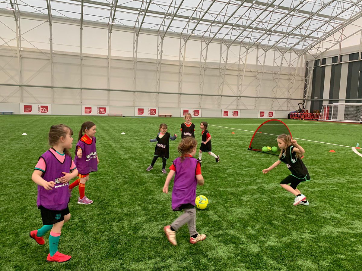 HuddlePontyTown's tweet photo. What an amazing effort by the @FAWales Women's team last night 👏

Inspired by the game? Come down to @USWSport Park on Wednesdays 4.30-5.30pm &amp; try our FREE Huddle sessions.

Sessions are for 5-12 year old girls in our indoor barn.

#Inspireageneration #Dragons 💜🐉👧⚽️ https://t.co/XnuvtVsF8i
