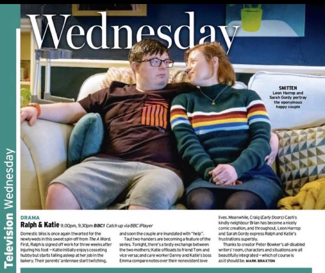 Coming up on the back of @annalisadinn’s glorious and funny episode 3, is episode 4 by me! Thanks to @RadioTimes for making us pick of the week. Thank you for all the love you’ve given this show. Tune into #ralphandkatie Weds at 9pm.