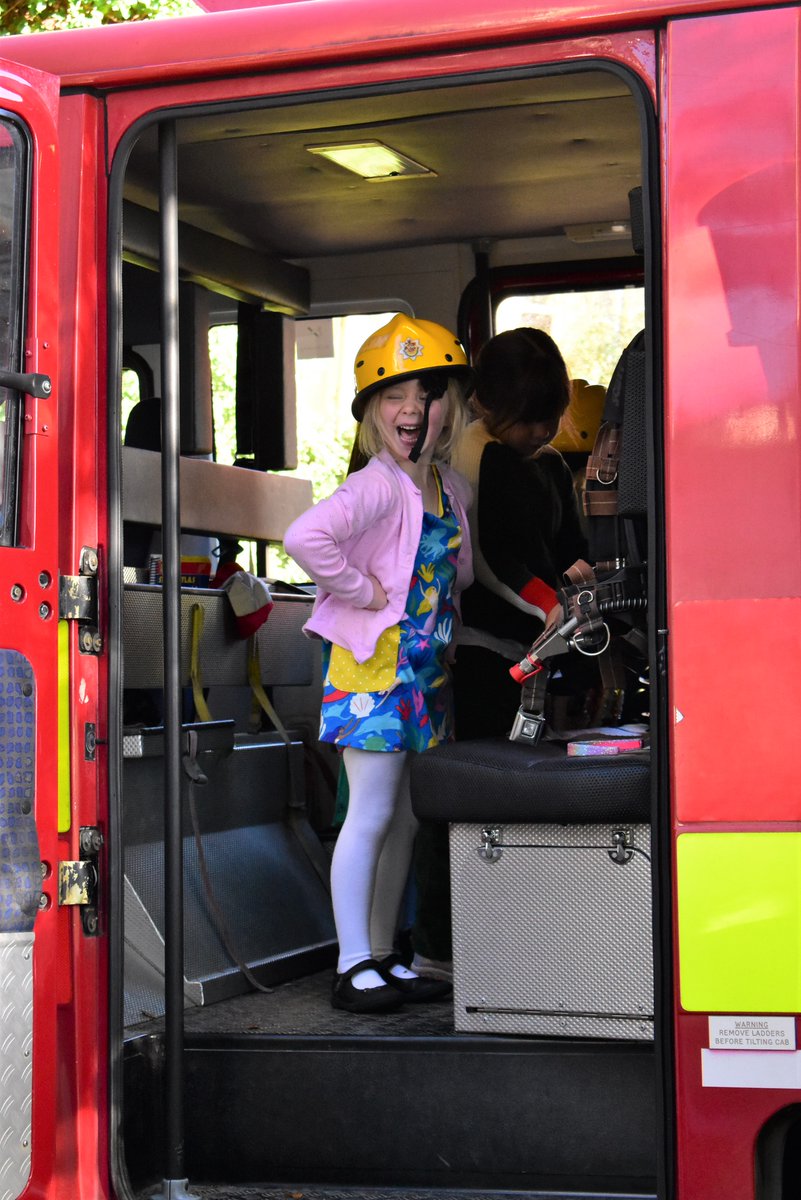 dc_airthrie's tweet photo. Pre-Prep absolutely loved their visit from Chris and Louise at Gloucestershire Fire Service; learning about fire safety, climbing inside the fire engine and had great delight in spraying the fire hose! 🧑‍🚒
#DCAirthrieActivities #DCAirthrieTalks #DCAirthriePrePrep #DCAirthrieFun https://t.co/baAk1EZBHW