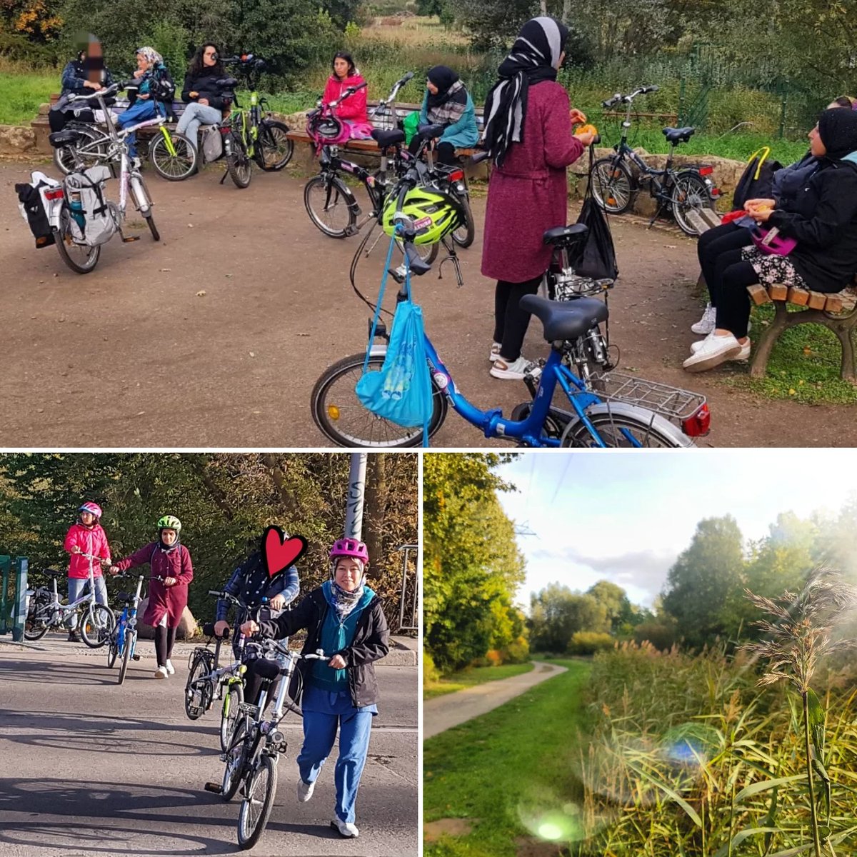 bikeygees's tweet photo. Welch wunderschöner Herbsttag, da draußen in #marzahn 😎🚴‍♀️🌞🍁 Selbst die schmalen Trampelpfade werden mittlerweile recht souverän von den meisten absolviert. 🤘🏼🚴‍♀️👏 #autumnvibes🍁 #GesellschaftlicherZusammenhalt #bgzvorort #womenempowerment #einfachmachen #cyclingisfreedom 😘 https://t.co/m1eRJARQP0
