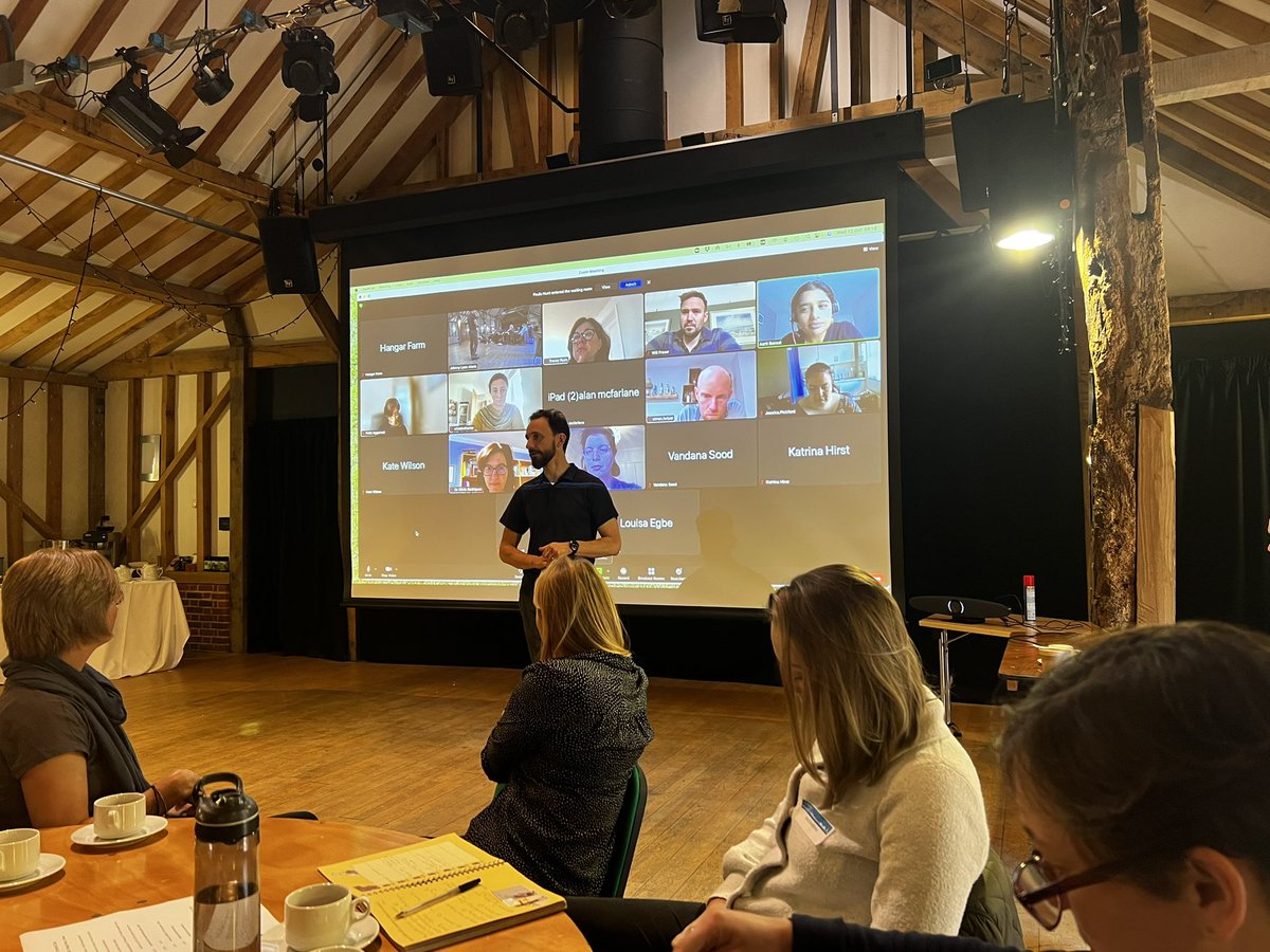 @gp_education trainers day on the topic of #plenetaryhealth   50 trainers in person <a href="/MinsteadTrustTS/">Minstead Trust</a> Hangar Farm and expecting 25 online. Starting with the wonderful <a href="/draartibansal/">Aarti Bansal</a>