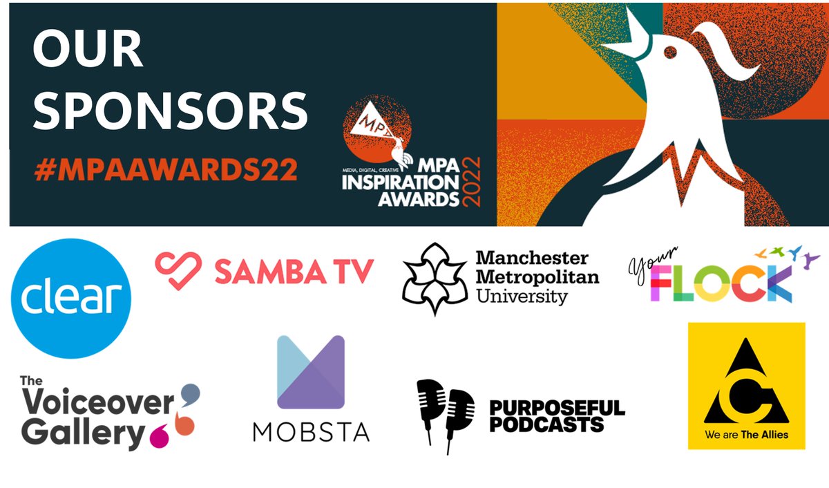 MPAweareyou's tweet image. Thank you to our sponsors of MPA Inspiration Awards 2022

#MPAAwards22