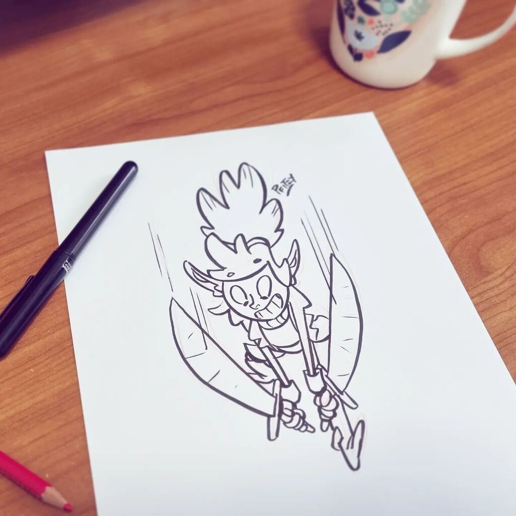 RenePfitzner's tweet photo. More sketching ⚔️ Sophie attacks from above
.
#sneakygoblins #goblinassassin #goblins #comicbookartist #indiecomics #fantasycomic #comicart #comicartist #storytime #comicbookgeek #draw #webcomic #drawing #creative #fantasywebcomic #kidscomic #comicsforki… https://t.co/kGcMyAho8A https://t.co/GrZ5CEuyLR