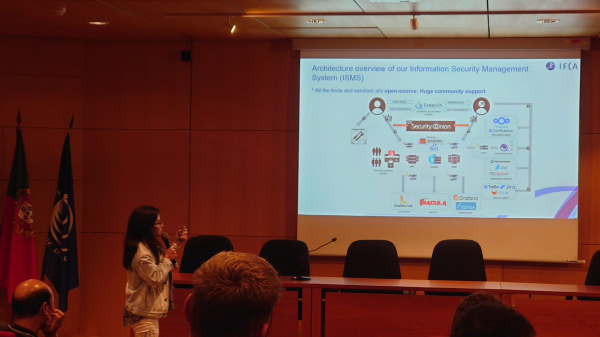 IFCA_Computing's tweet photo. 💪💪Teamwork is key to success!

Today at #IBERGRID2022 @aidaph has been presenting our experience implementing (successfully) the #ISO27001 for our #Cloud #Computing services. https://t.co/2Bgn9Etq5M