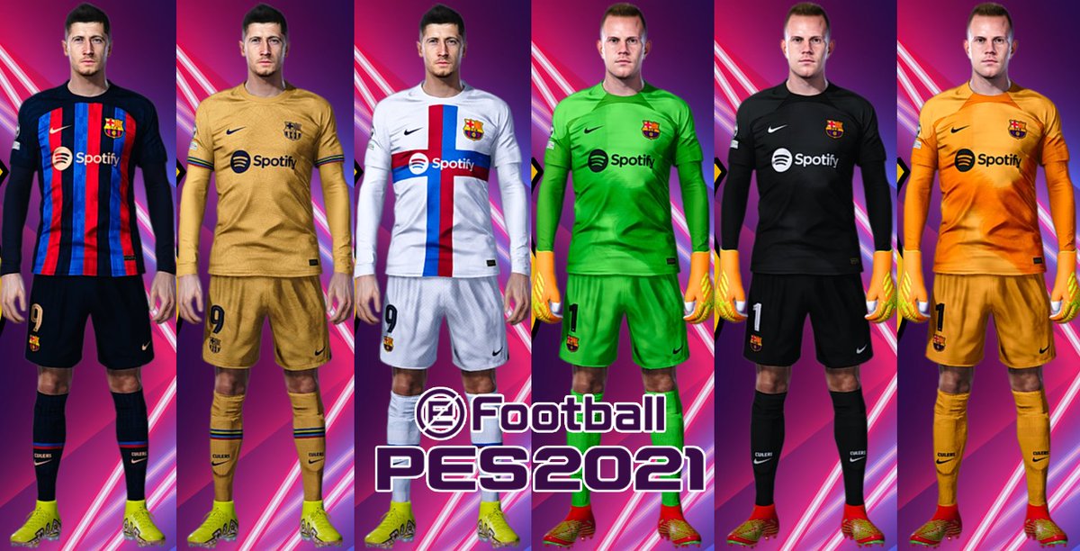FCUID17's tweet image. ❤️ Barcelona New Player Kitspack Full Season 2022/2023 for PES 2021 💙

Download Here :
youtu.be/YSKlkXhTLvg

Thank you for all Kitsmaker🙏