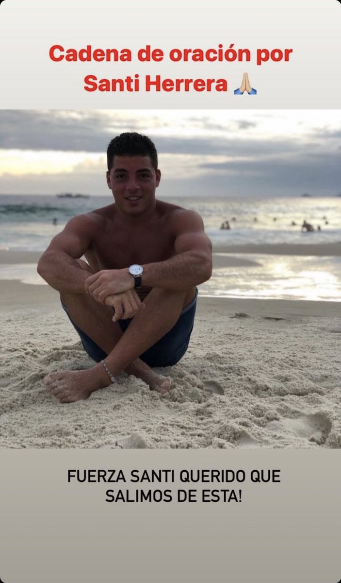 Seguimos rezando por la salud de Santi, le hagamos llegar muchas fuerzas que las necesita 🙏