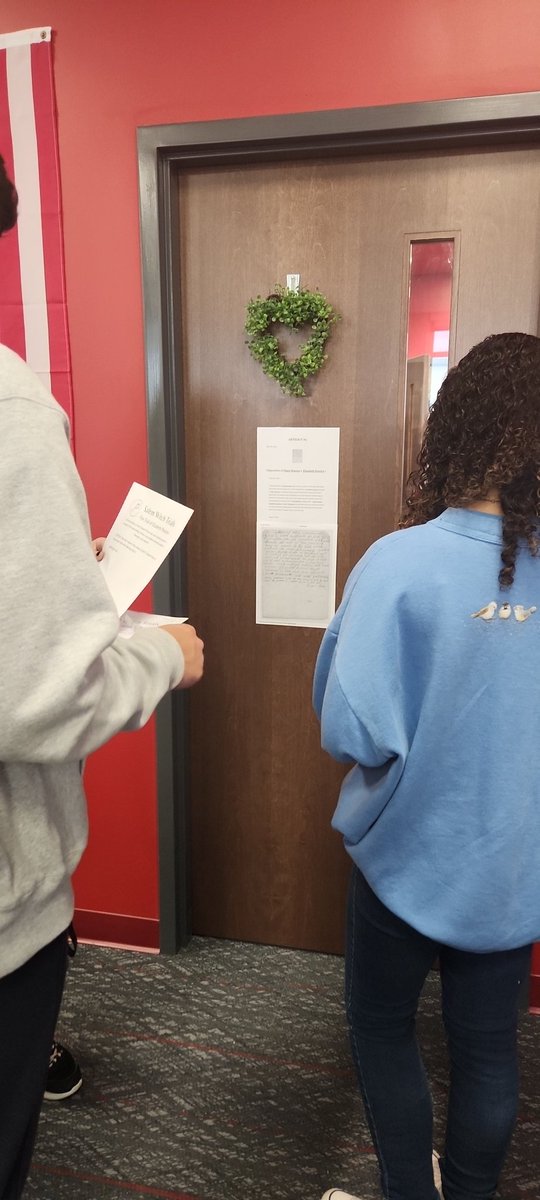 msgrundstrom's tweet photo. Students are looking at REAL court documents of the Elizabeth Proctor case during the Salem Witch Trial today to wrap up our reading of "The Crucible"! #ALLIN #leveluprebelup #prideandexcellence https://t.co/NtzYAxjgeY