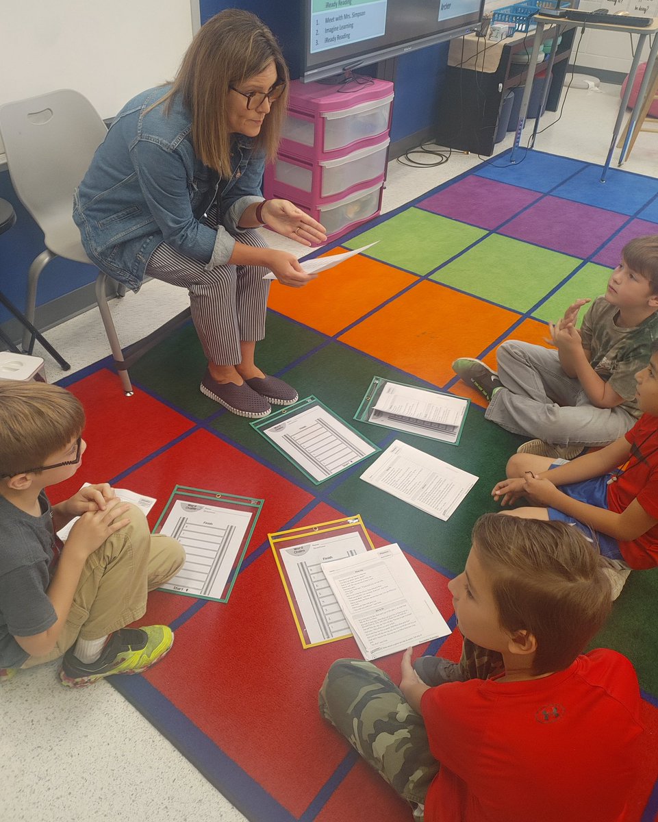 AP_AshleyPriest's tweet photo. @vsimp1216 is rocking the ELA framework with her kiddos. Her 3rd grade students are using higher level thinking and collaboration with many of her stations including reading workshop #McDeedsRises #TheBestIsYetToCome https://t.co/G72K9K7CsD