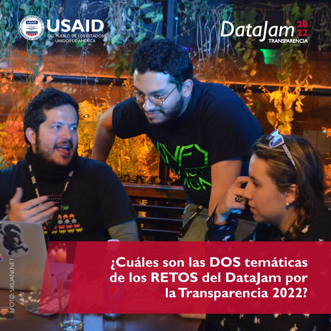 LatamDev_'s tweet image. Al ser parte del #DataJam 2022, podrás prepararte para proponer soluciones a tres retos vinculados a la #TransparenciaConDatos en Colombia. 👉Desliza para conocer los retos y comenta cuál es el reto en el que participarás.

⚡Conoce más y regístrate aquí: bit.ly/datajam2022par…