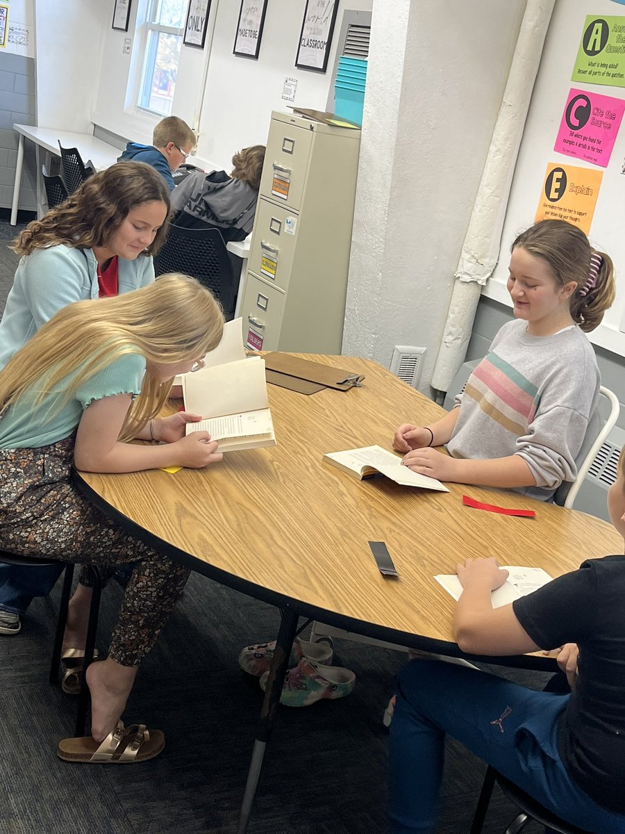 MissWiseman13's tweet photo. 5th graders have been loving their book club books! Graphic novels are a huge hit 📖 https://t.co/G4JVqMjNAh