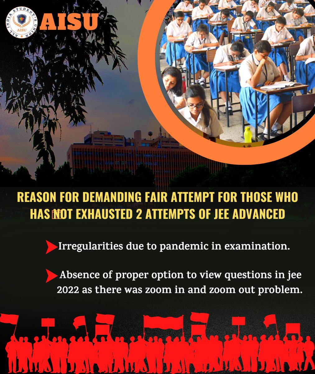 If relief was provided to the 2020 batch due to COVID pandemic in JEE Adv 2022 then why should the students of 2021 who suffered through the most impacting wave of COVID face this injustice? They should get an extra attempt in JEE Adv 2023.
#JEEAdv2023For2021Passouts