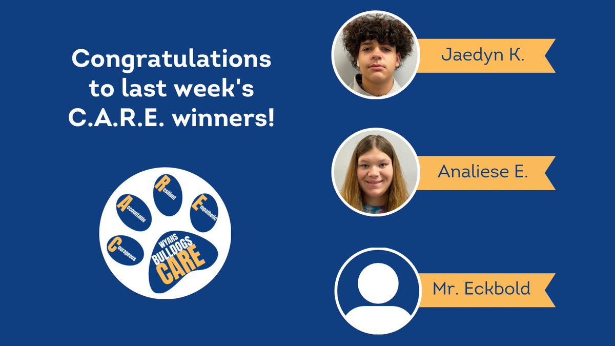 Congratulations to our newest winners!