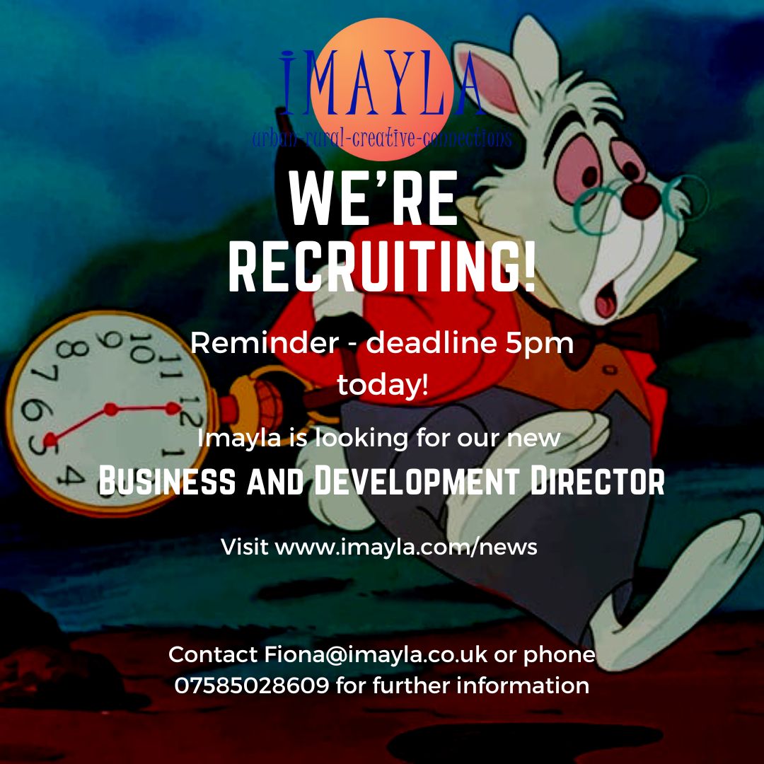 Just a quick reminder that our application deadline for the Business and Development Director role is at 5pm this evening