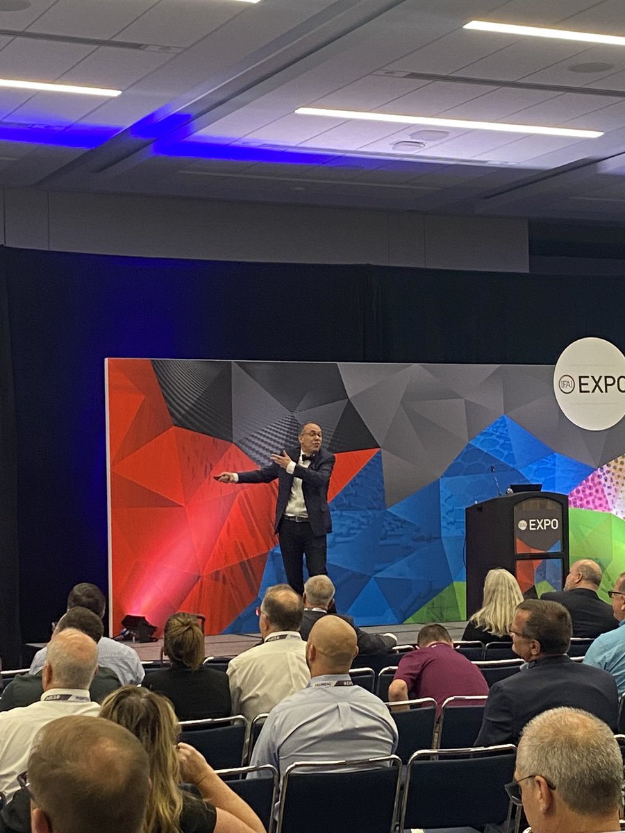 ATA_Expo's tweet photo. Keynote presentation happening now! Elliot Eisenberg (@econ70), on preparing for what comes next.
#ifaiexpo #trivantage #ata https://t.co/ydavSubqUN