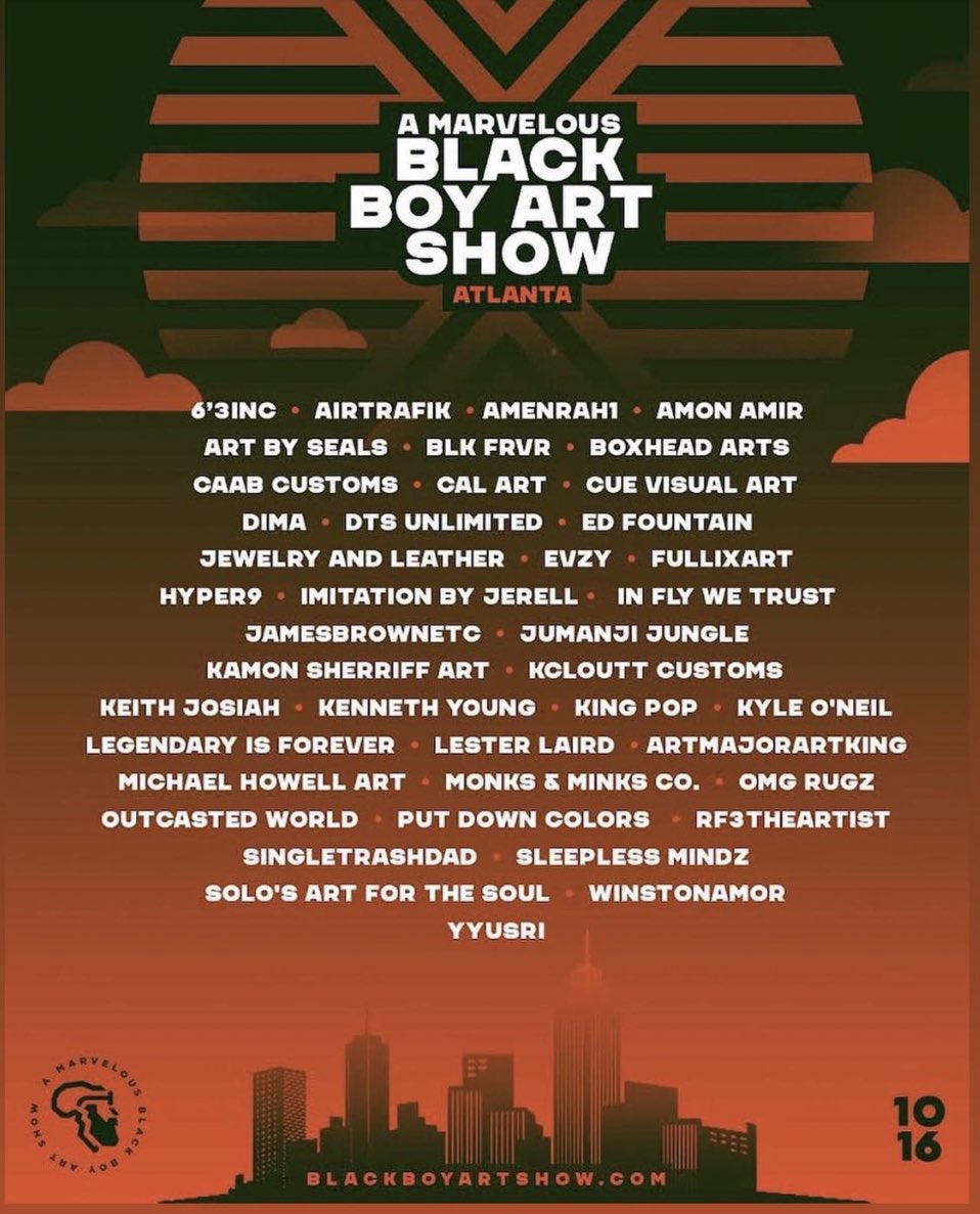 Hyper_Nine's tweet photo. I will be featured in the Black Boy Art Show in Atlanta 10/16/22 at the Wxllxm #Atlanta #Theblackboyartshow #blackboyartshow #bbas #3Dartist #NFTartists #hyper9 https://t.co/7Etts7jkWO
