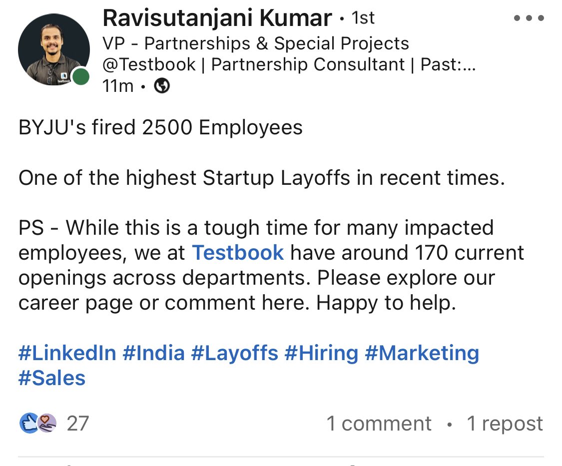 1987Kulbhushan's tweet image. Please spread the word. @Ravisutanjani 🙏🏻🙏🏻 #byjus