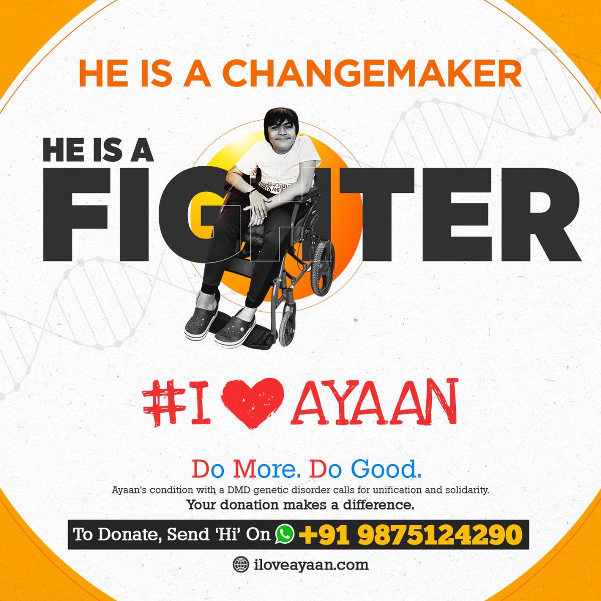 AyaanZJariwala's tweet photo. Ayaan is a change-maker! And he needs your support to bring in more thoughtful changes.
Support I love Ayaan movement, and be a part of the change.
.
Donate and do your bit for Ayaan Today!
.
#ayaan #iloveayaan #musculardystrophy #artistkid #creativekid #hope #belief #change https://t.co/NjRBPcGlLZ