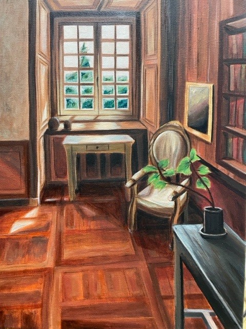 Independent oil study-M-E senior!  Going into interior design