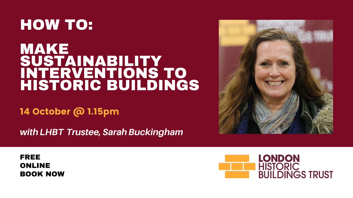 Last chance! FREE training this Friday (14th) on improving the environmental sustainability of historic buildings. Covering: -types of sustainability interventions -benefits and challenges -conservation considerations -planning/LBC context Book via: londonhistoricbuildings.org.uk/index.php/get-…