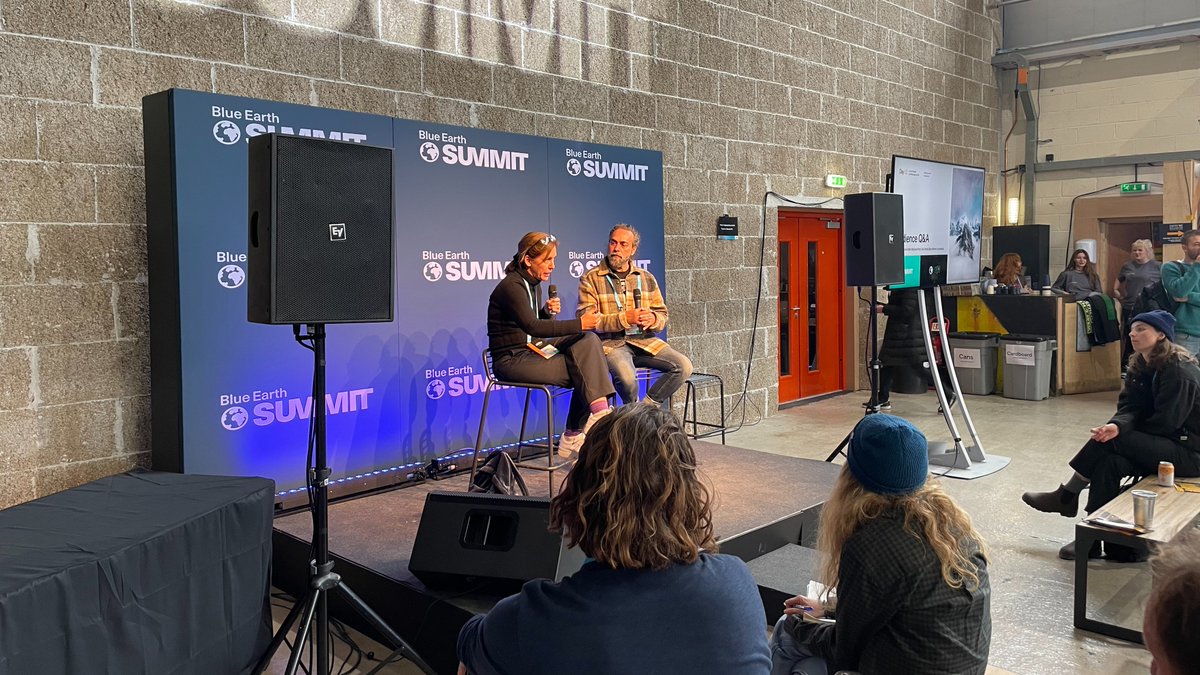 BlueEarthSummit's tweet photo. "The beautiful thing about the ocean is that if you leave it alone, it rebounds incredibly fast."
@clarespiderfish offering some insight into the brilliant work that @Bluemarinef are doing.
#blueearthsummit #blueearth #BESSUMMIT22 #BES2022 #BlueMarineFoundation https://t.co/u35yp4MRMy