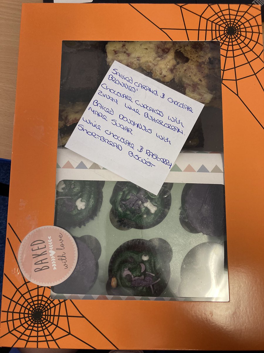RYFOren's tweet photo. A huge THANK YOU to one of our very talented mams for the delicious treats she made for staff 😋 #TeamRYF #RYFWellbeing https://t.co/qOW47945R9