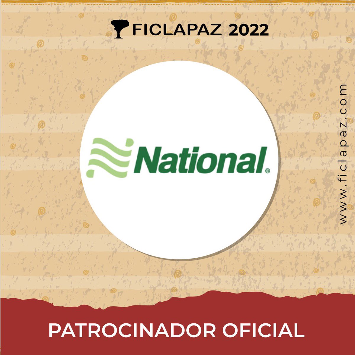 Muchas gracias a National Car Rental por su valioso y gran apoyo incondicional en la #5taEdición del 𝙁𝙚𝙨𝙩𝙞𝙫𝙖𝙡 𝙄𝙣𝙩𝙚𝙧𝙣𝙖𝙘𝙞𝙤𝙣𝙖𝙡 𝙙𝙚 𝘾𝙞𝙣𝙚 𝙇𝙖 𝙋𝙖𝙯 𝟮𝟬𝟮𝟮! 

¡Nos vemos en octubre! #FICLAPAZ del 27 al 30 de octubre. 🎬❤️
.
.
.
#PatrocinadorOficial